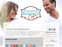 Tablet Screenshot of contemporaryromancecafe.com
